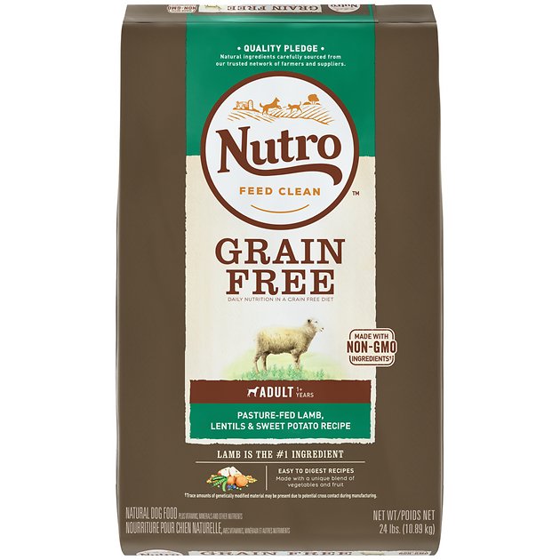 Nutro Grain-Free Adult Pasture Fed Lamb, Lentils & Sweet Potato Recipe Dry Dog Food