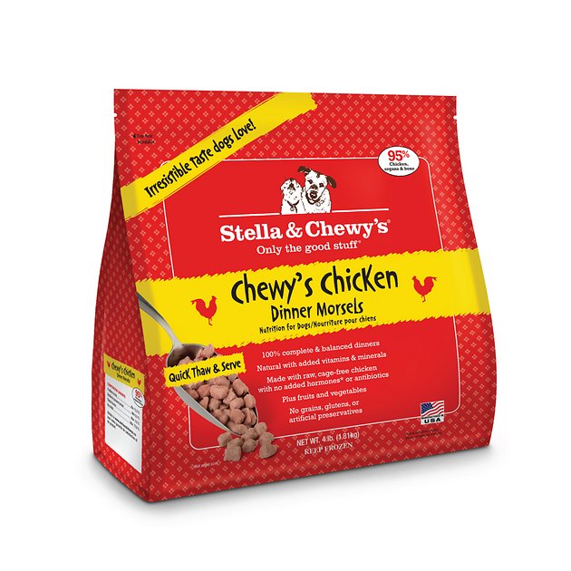 Stella & Chewy's Chewy's Chicken Dinner Morsels Raw Frozen Dog Food, 4-lb bag