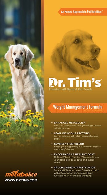 Dr. Tim's Weight Management Metabolite Formula Dry Dog Food