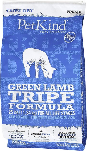 PetKind Tripe Dry Green Lamb Tripe Formula Grain-Free Dry Dog Food