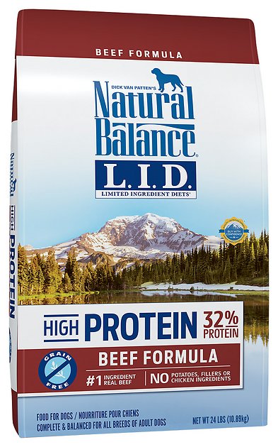 Natural Balance L.I.D. Limited Ingredient Diets High-Protein Beef Formula Grain-Free Dry Dog Food