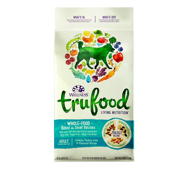 Wellness TruFood Baked Blends Adult Recipe Salmon, Turkey Liver & Flaxseed Grain-Free Dry Dog Food