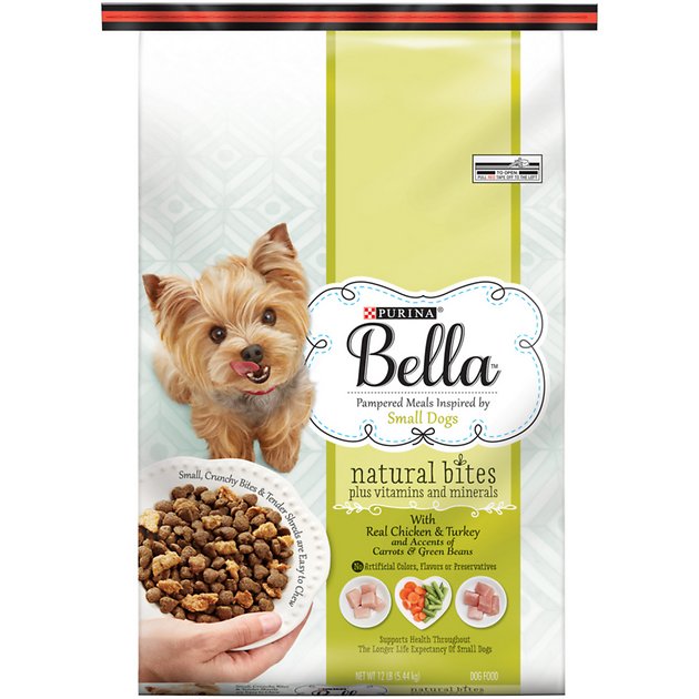 Purina Bella Natural Bites with Real Chicken & Turkey & Accents of Carrots & Green Beans Small Breed Dry Dog Food