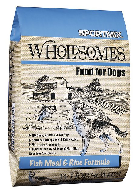 SPORTMiX Wholesomes with Fish Meal & Rice Formula Adult Dry Dog Food, 40-lb bag