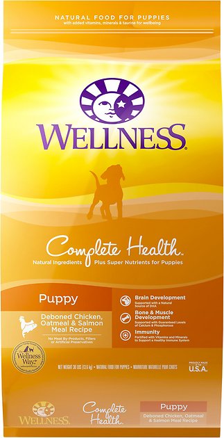 Wellness Complete Health Puppy Deboned Chicken, Oatmeal & Salmon Meal Recipe Dry Dog Food