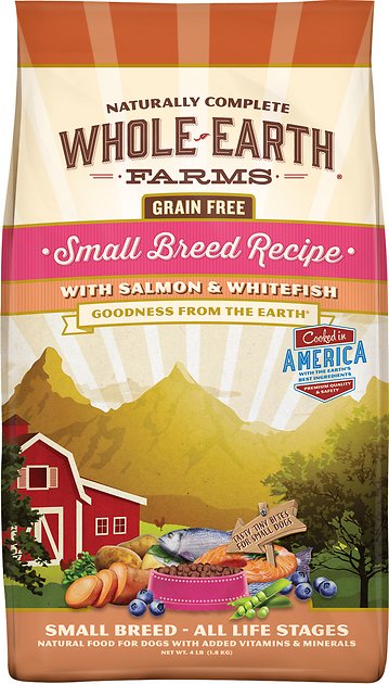 Whole Earth Farms Small Breed Recipe Salmon & Whitefish Grain-Free Dry Dog Food