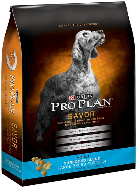 Purina Pro Plan Savor Adult Shredded Blend Large Breed Formula Dry Dog Food