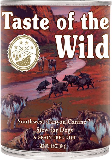 Taste of the Wild Southwest Canyon Grain-Free Canned Dog Food, 13.2-oz, case of 12