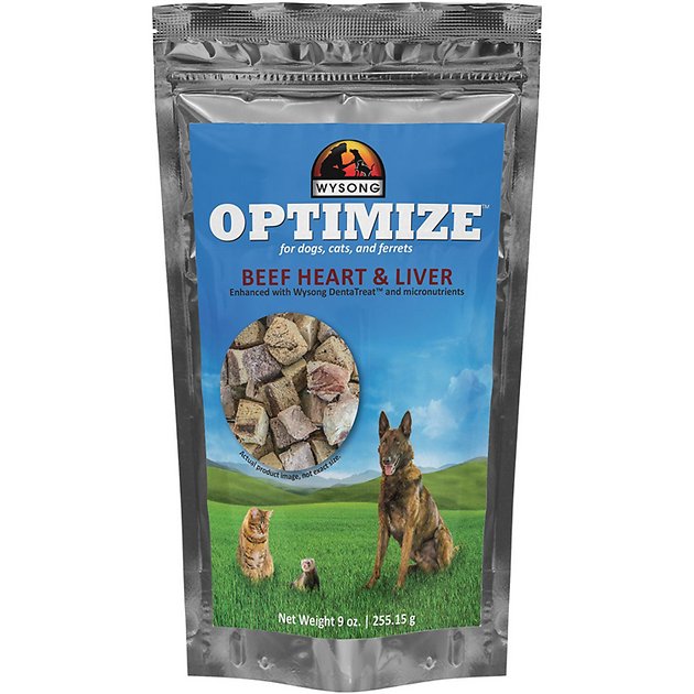 Wysong Optimize Beef Heart & Liver Dog, Cat & Ferret Food Topper, 9-oz bag