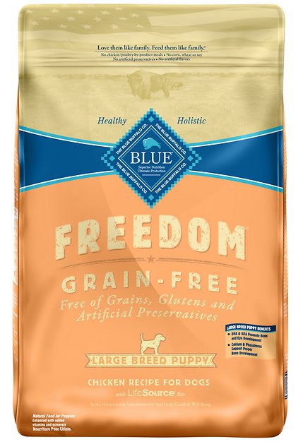 Blue Buffalo Freedom Large Breed Puppy Chicken Recipe Grain-Free Dry Dog Food, 24-lb bag