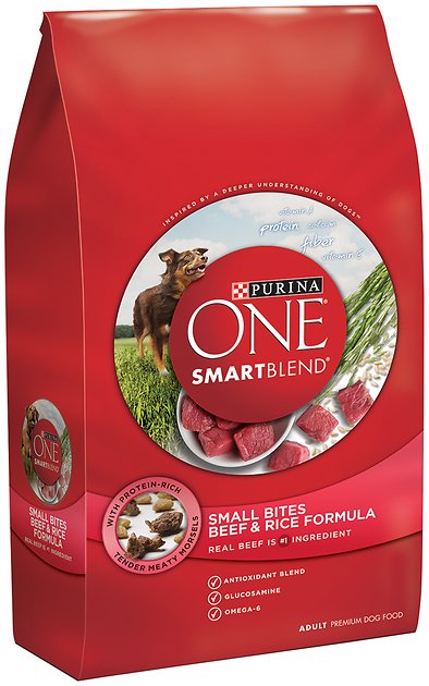 Purina ONE SmartBlend Small Bites Beef and Rice Dry Dog Food