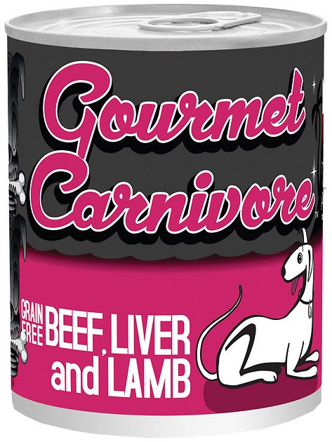 Tiki Dog Gourmet Carnivore Beef, Liver & Lamb Grain-Free Canned Dog Food, 12-oz, case of 12