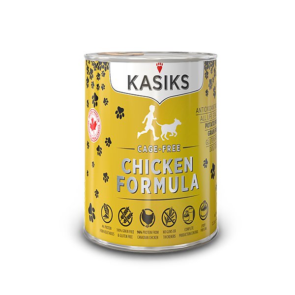 KASIKS Cage-Free Chicken Formula Grain-Free Canned Dog Food, 12.2-oz, case of 12