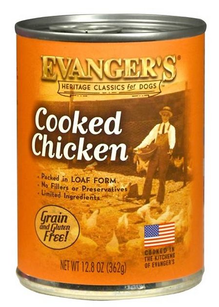 Evanger's Classic Recipes Cooked Chicken Grain-Free Canned Dog Food, 12.8-oz, case of 12