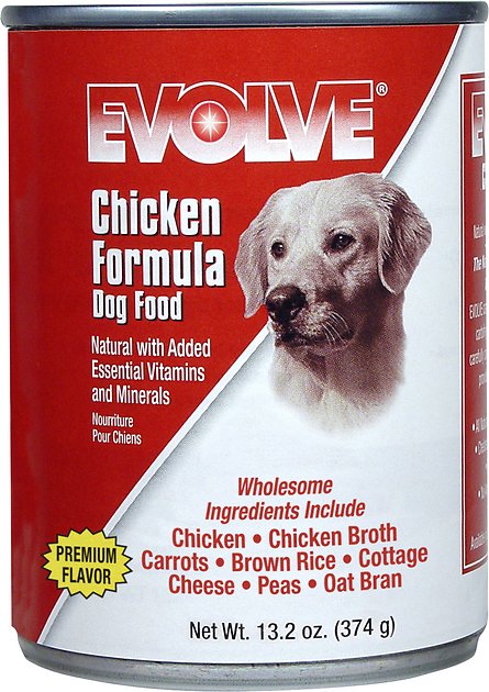 Evolve Chicken Formula Canned Dog Food, 13.2-oz, case of 12