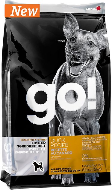 Go! Sensitivity + Shine Limited Ingredient Diet Duck Recipe Grain-Free Dry Dog Food