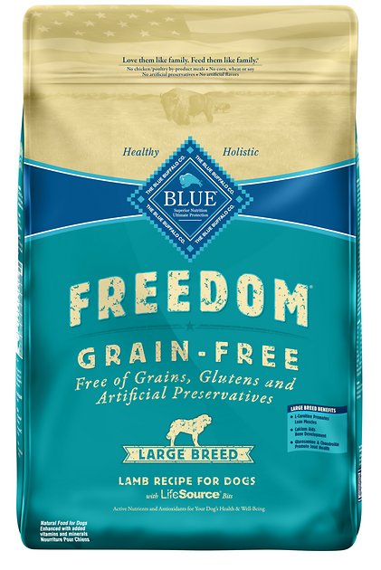 Blue Buffalo Freedom Large Breed Adult Lamb Recipe Grain-Free Dry Dog Food, 24-lb bag