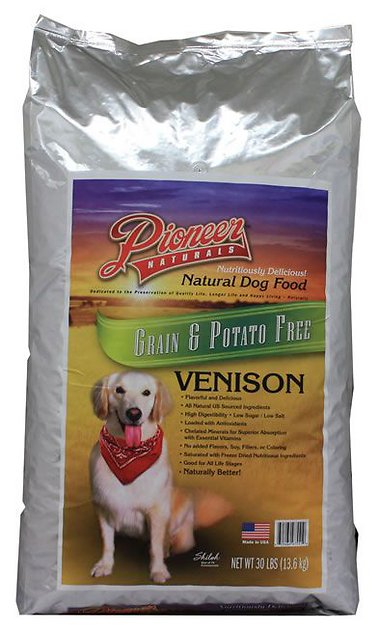 Pioneer Naturals Grain-Free Venison Dry Dog Food, 30-lb bag