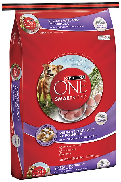 Purina ONE SmartBlend Vibrant Maturity 7+ Formula Adult Premium Dry Dog Food