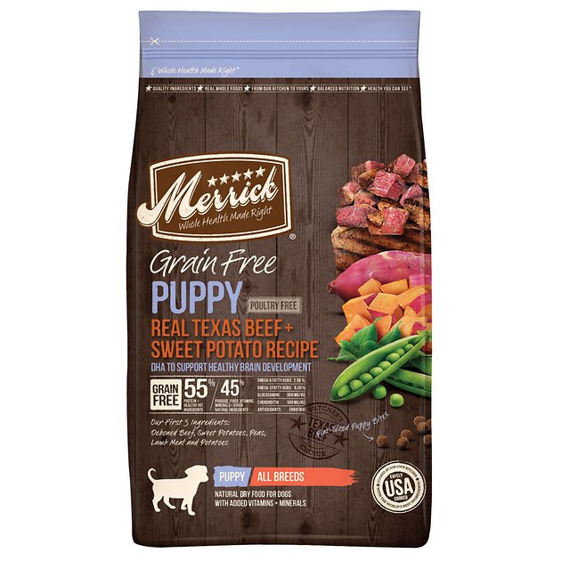 Merrick Real Beef & Sweet Potato Recipe Grain-Free Puppy Dry Dog Food