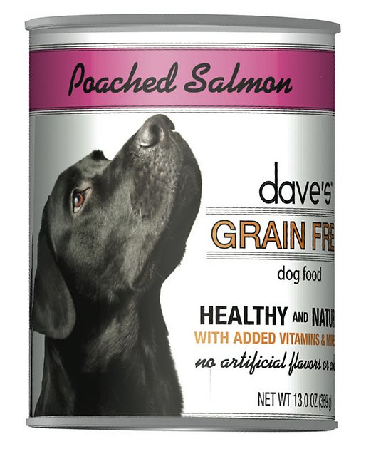 Dave's Pet Food Grain-Free Poached Salmon Entree Canned Dog Food, 13-oz, case of 12