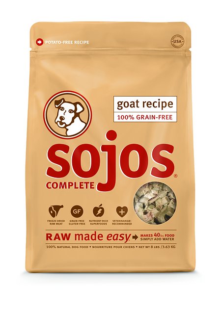 Sojos Complete Goat Recipe Grain-Free Freeze-Dried Dog Food