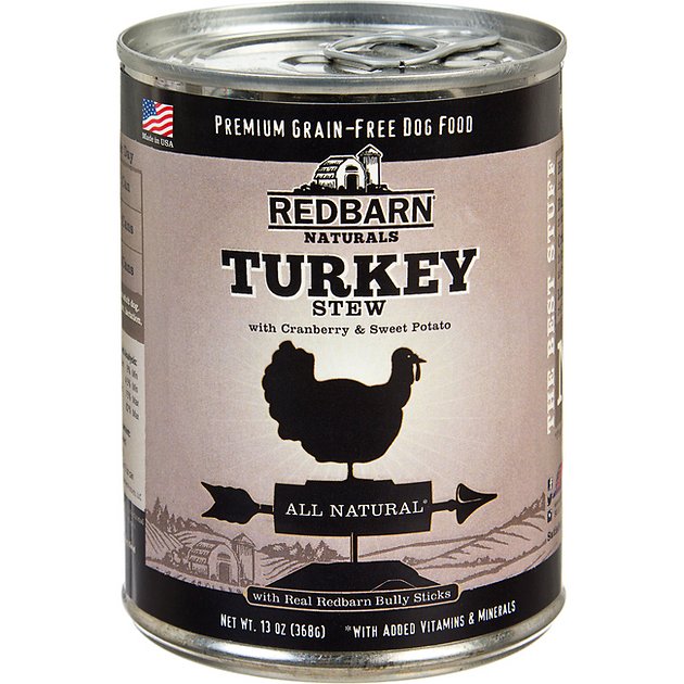 Redbarn Naturals Turkey Stew Grain-Free Canned Dog Food, 13-oz, case of 12