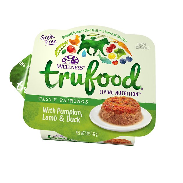 Wellness TruFood Tasty Pairings with Pumpkin, Lamb & Duck Grain-Free Dog Food Trays, 5-oz, case of 24