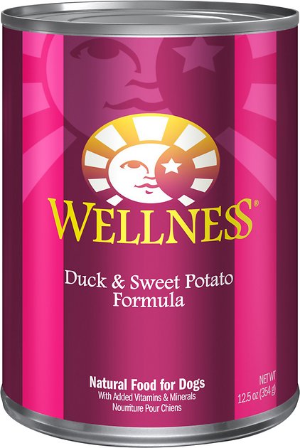 Wellness Complete Health Duck & Sweet Potato Formula Canned Dog Food, 12.5-oz, case of 12