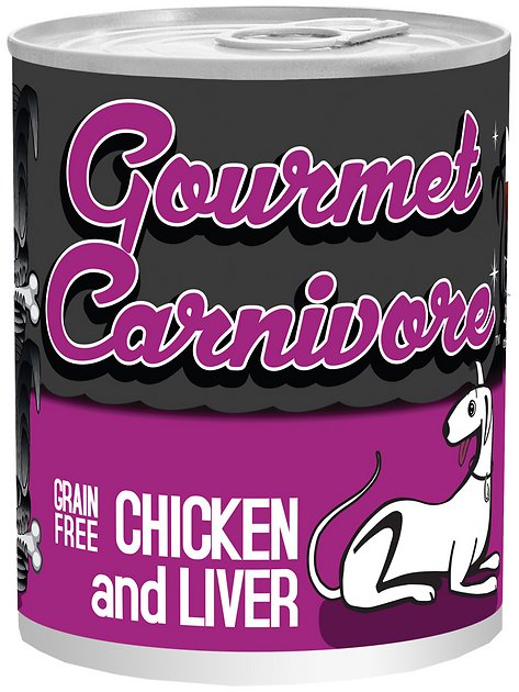 Tiki Dog Gourmet Carnivore Chicken & Liver Grain-Free Canned Dog Food, 12-oz, case of 12