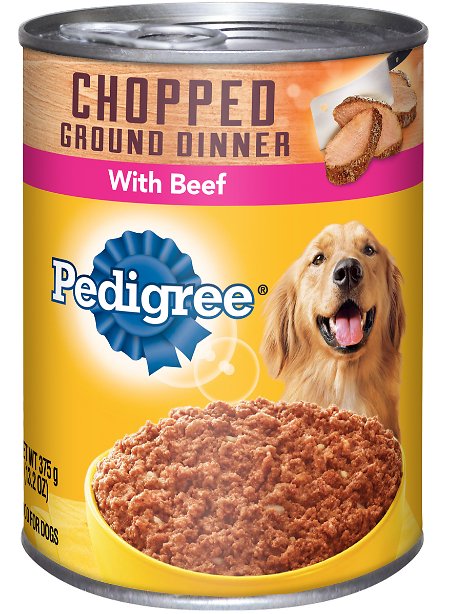 Pedigree Chopped Ground Dinner With Beef Canned Dog Food