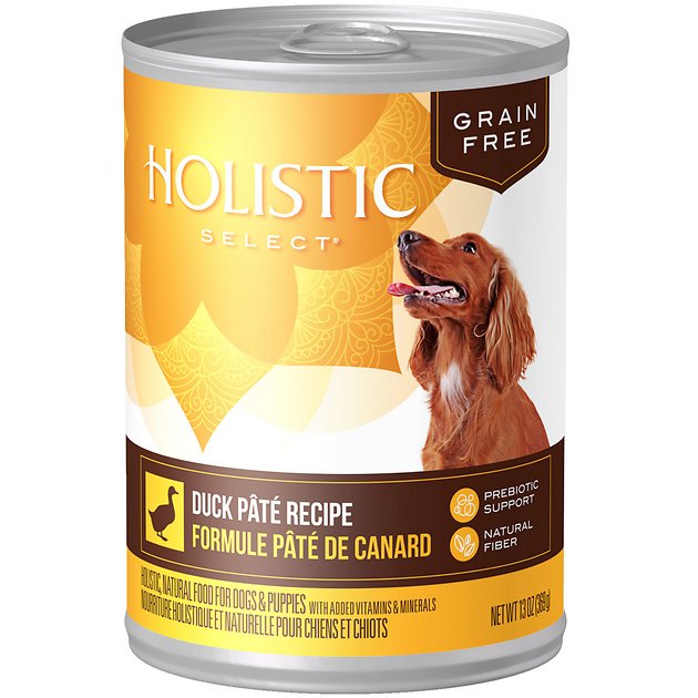 Holistic Select Duck Pate Recipe Grain-Free Canned Dog Food, 13-oz, case of 12