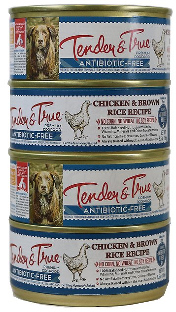 Tender & True Antibiotic-Free Natural Chicken & Brown Rice Recipe Canned Dog Food