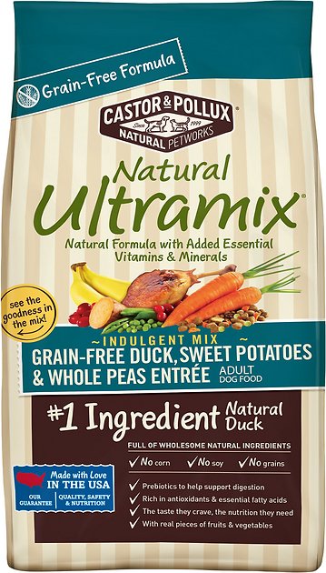 Castor & Pollux Natural Ultramix Grain-Free Duck, Sweet Potatoes & Peas Entree Adult Dry Dog Food