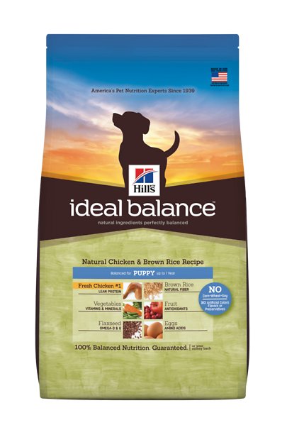 Hill's Ideal Balance Natural Chicken & Brown Rice Recipe Puppy Dry Dog Food, 12.5-lb bag