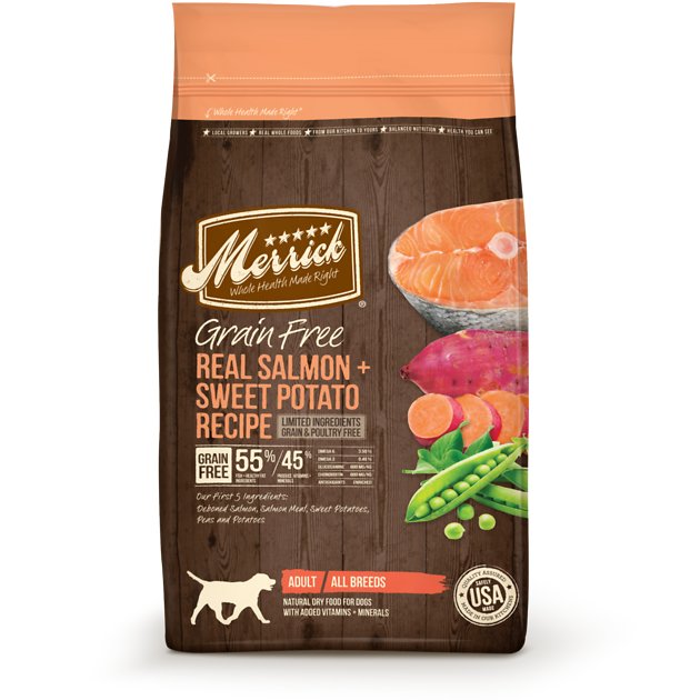 Merrick Grain-Free Real Salmon + Sweet Potato Recipe Dry Dog Food