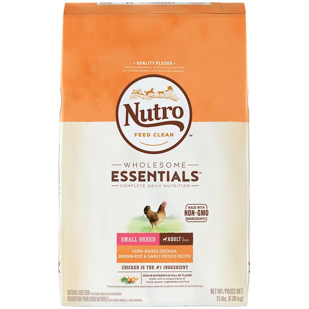 Nutro Wholesome Essentials Small Breed Adult Farm Raised Chicken, Brown Rice & Sweet Potato Recipe Dry Dog Food