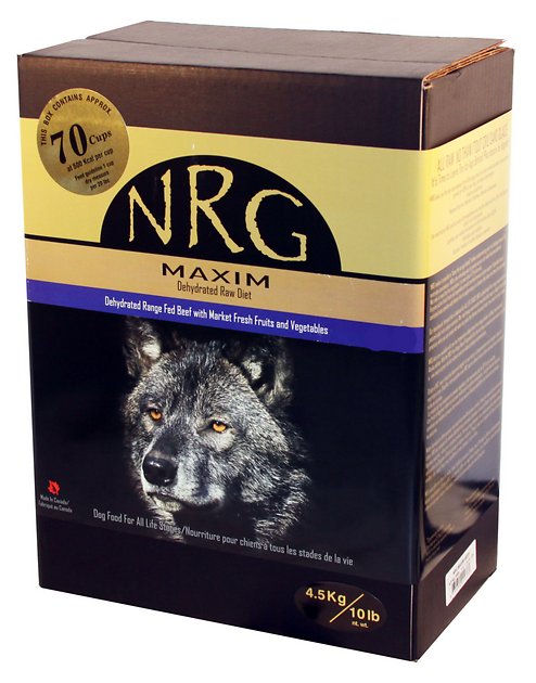 NRG Maxim Beef & Veggies Dehydrated  Raw Dog Food