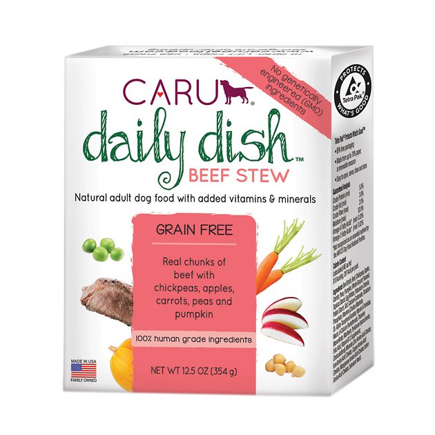 Caru Daily Dish Beef Stew Grain-Free Wet Dog Food, 12.5-oz, case of 12