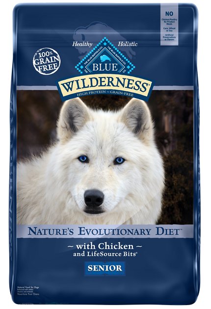 Blue Buffalo Wilderness Senior Chicken Recipe Grain-Free Dry Dog Food