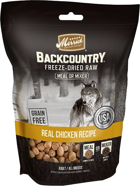 Merrick Backcountry Freeze-Dried Raw Real Chicken Recipe Grain-Free Freeze-Dried Dog Food