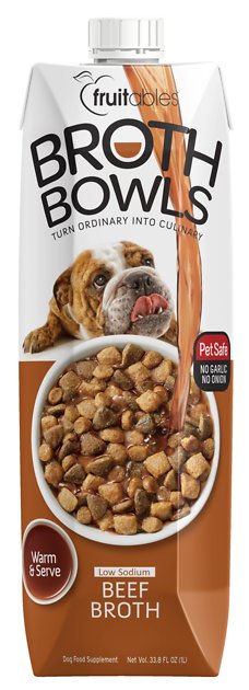 Fruitables Beef Broth Bowls Dog Food Topper