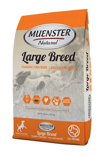 Muenster Natural Large Breed Classic Chicken All Life Stages Dry Dog Food