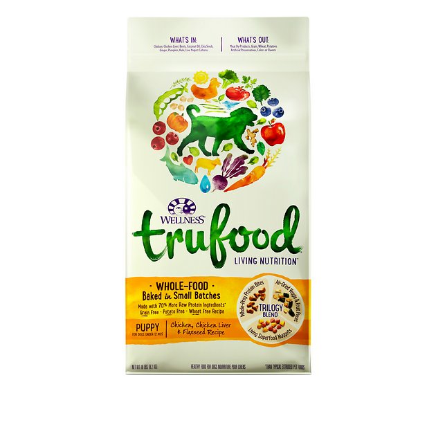 Wellness TruFood Baked Blends Puppy Recipe Chicken, Chicken Liver & Flaxseed Grain-Free Dry Dog Food