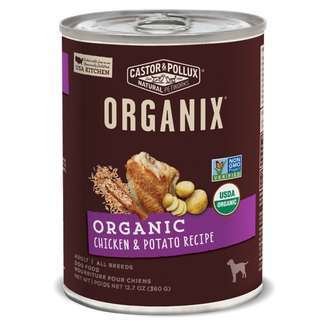 Castor & Pollux Organix Organic Chicken & Potato Recipe Adult Canned Dog Food, 12.7-oz, case of 12