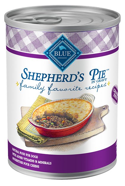 Blue Buffalo Family Favorite Grain-Free Recipes Shepherd's Pie Canned Dog Food, 12.5-oz, case of 12