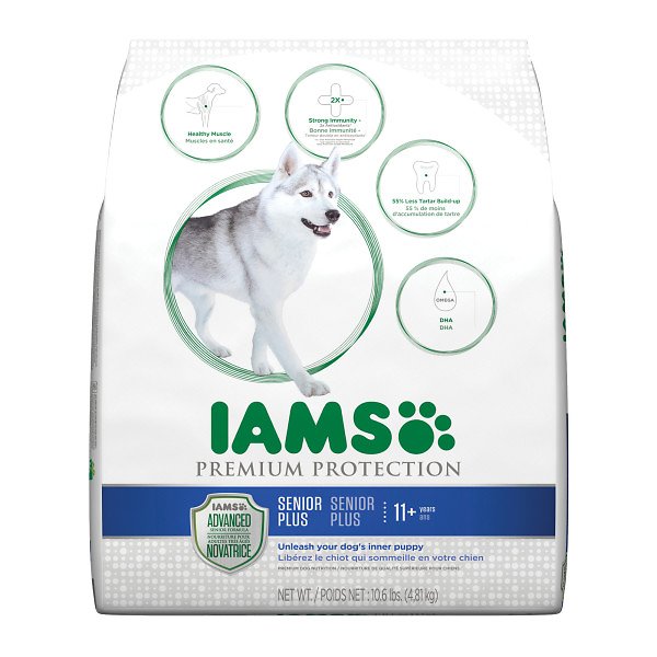 Iams Premium Protection Senior Plus Dry Dog Food, 10.6-lb bag