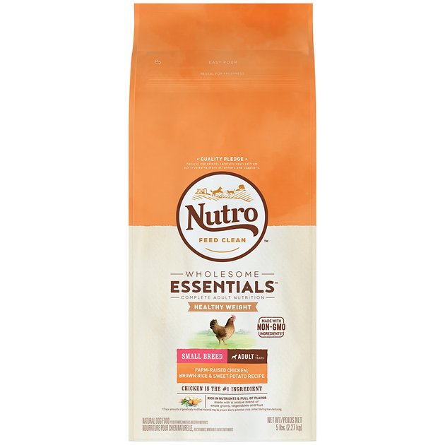 Nutro Small Breed Adult Weight Management Chicken, Brown Rice & Sweet Potato Formula Dry Dog Food, 5-lb bag