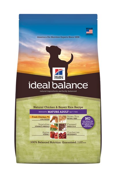 Hill's Ideal Balance Natural Chicken & Brown Rice Recipe Mature Adult Dry Dog Food