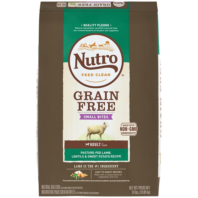 Nutro Grain-Free Small Bites Adult Pasture-Fed Lamb, Lentils & Sweet Potato Dry Dog Food